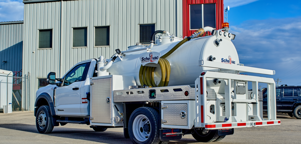 Toilet Pumper Truck, Portable toilet service truck, portable restroom service, Vacuum truck, small, single axle, NON-CDL, Hydraulic brakes